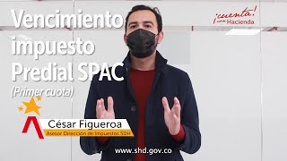 Primer vencimiento pago impuesto Predial unificado por SPAC [upl. by Alex]