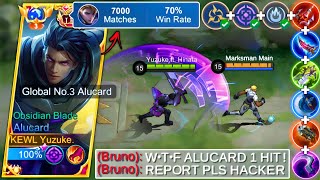 WTF DAMAGE  Best Alucard 1 HIT BUILD amp EMBLEM for Auto Win  Global 1 Alucard Complete Tutorial [upl. by Avon509]