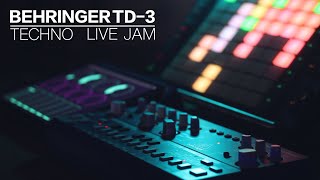 Behringer TD3  Techno Live Jam [upl. by Asiulairam]