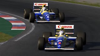 Patrese Gets Angry After Being Brake Tested By Mansell Assetto Corsa Racing Like n Subscribe [upl. by Alfred]