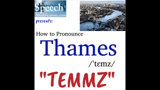 How to Pronounce Thames River [upl. by Franklin]