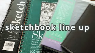 See My Current Sketchbook Line Up for Drawing and Mixed Media  Favorite Sketchbooks [upl. by Gretchen348]