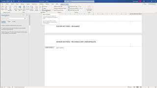 MS Word Sections with different Headers and Footers [upl. by Madonia]