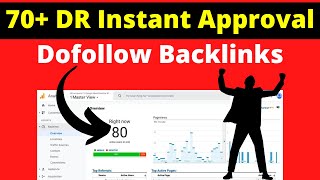 70 DR Instant Approval Dofollow Backlinks Seosmartkey [upl. by Hilarius321]