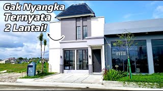 Rumah Minimalis dari Luar 1 Lantai Tapi dalemnya 2 lantai  Harmoni Park Bekasi [upl. by Netta]