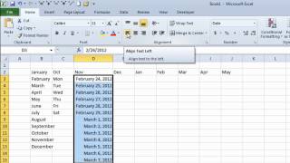 Excel Autofill  how to quickly enter Months Days Dates and Numbers without typing [upl. by Given29]