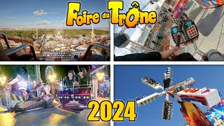 🏆 Foire du Trône 2024  le TOP des ATTRACTIONS  100 ATTRACTIONS [upl. by Analram]