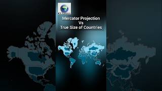 Mercator Projection Vs True Size of Countries [upl. by Armanda]