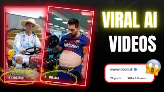 How to Create Trending Ronaldo and Messi AI Videos with Free AI Tools 🔥Maxian Football Video Edit [upl. by Eivi]