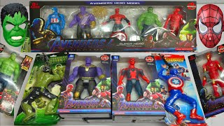 AVENGERS TOYSAction FiguresUnboxingCheap PriceIronmanHulkThor SpidermanToys part 6 [upl. by Aihcropal440]