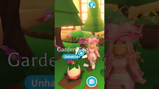 Hatching a Garden Egg in Adopt Me [upl. by Naret]