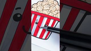 ASMR Popcorn Colouring 😳🤪🤩 coloring youtubeshorts asmrsounds [upl. by Adiv559]