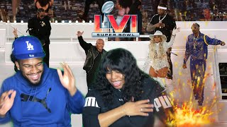 NFL Super Bowl Halftime Show 2022 Reaction 🔥 Eminem Dr Dre Snoop Dogg  Kendrick Mary J Blige [upl. by Katsuyama]