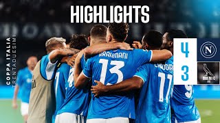 Highlights  Napoli  Modena 43 dcr  Gli azzurri si qualificano ai sedicesimi di Coppa Italia [upl. by Olnee]