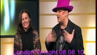 Belinda Carlisle Boy George Jason Donovan on London Tonight 081010 [upl. by Storm]