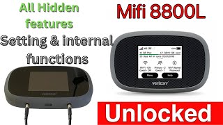 BEST 4G INTERNET DEVICE In Pakistan VERIZON MIFI 8800L INSEEGO ALL HIDDEN SETTING FUNCTIONS FEATURES [upl. by Otreblif]