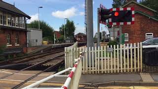 Wainfleet Station Level Crossing Lincolnshire Thursday 16082018 [upl. by Mendive331]