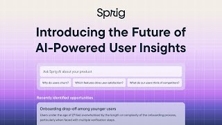 Sprig  Introducing the Future of AIPowered User Insights [upl. by Bevers754]