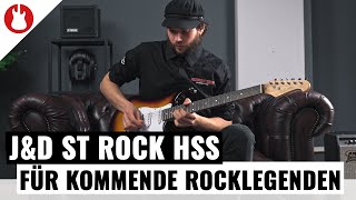 Die EinsteigerGitarre für angehende Rocklegenden I JampD ST Rock HSS [upl. by Schwenk]