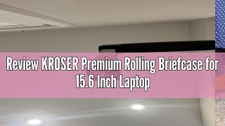 Review KROSER Premium Rolling Briefcase for 156 Inch Laptops  WaterRepellent Overnight Computer B [upl. by Mallon522]