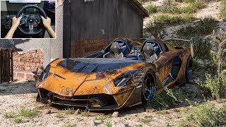 Rebuilding Lamborghini Aventador SC20 Forza Horizon 5 Logitech G29 Stering Wheel Gameplay [upl. by Kal]