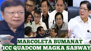 PBBM NAG SALITA NA  MARCOLETA MULING BUMANAT SA MGA CONGRESSMAN AT ICC [upl. by Bergen]