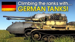 Climbing the ranks with GERMAN TANKS  War Thunder [upl. by Guidotti282]