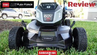 Toro 60v Super Recycler Personal Pace Smartstow Mower 21quot 75 Ah Model 21568👍 [upl. by Hulbig]