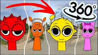 FIND Incredibox Sprunki  Finding Challenge 360º VR Video [upl. by Anilys372]