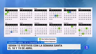 Calendario laboral Comunidad de Madrid 2019 [upl. by Rossen307]