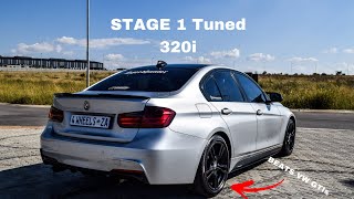 STAGE 1 TUNED BMW 320i VW Golf GTI Beater [upl. by Atsillac993]