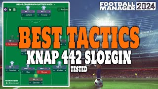 The Best Tactics on FM24 Tested  KNAP 442 SLOEGIN Football Manager 2024 [upl. by Tnahsin393]