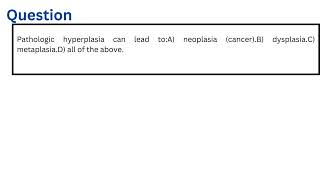 Pathologic hyperplasia can lead to [upl. by Remat]