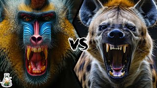 Mandrill vs Hyena  Who Would Win [upl. by Wira]