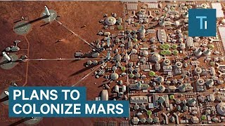 The Colonization of Mars  Part One Timeline on a map [upl. by Orlando]