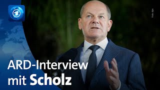 Bundeskanzler Scholz im ARDInterview [upl. by Glover979]