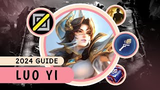 Luo Yi 2024 New Best Item Build and Emblem Set  Mobile Legends [upl. by Hsekin]