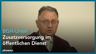 BGHUrteil zur Zusatzversorgung der Angestellten und Arbeiter im öffentlichen Dienst [upl. by Conlen]