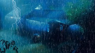 Metal Roof Rain and Thunderstorm Relaxation Sounds [upl. by Beniamino]