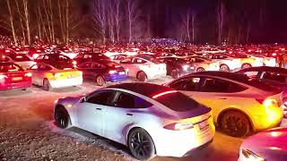 Tesla Light Show World Record  Finland [upl. by Jacqueline]