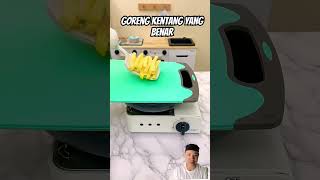 Goreng kentang talenan cat chefpuff pets whatshouldpuffdo funny funnycats potato fried [upl. by Otilesoj]