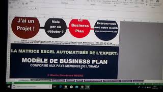 Business Plan automatisée conforme aux pays membres de lOHADA [upl. by Yasdnyl79]