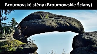 Broumovské stěny Broumowskie Ściany [upl. by Boycie122]