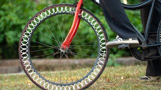 PRACTICAL IDEA OF MAKING AIRLESS TIRE FOR BIKE [upl. by Thora]