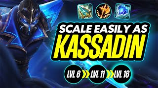 HOW TO SCALE STEPBYSTEP AS KASSADIN  80 WR Full Commentary [upl. by Yerroc]