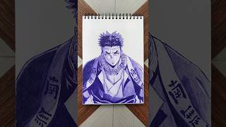 Demon slayer gyomei drawing part2youtubeshorts youtubeindia shorts shortvideo anime art [upl. by Rafaela501]