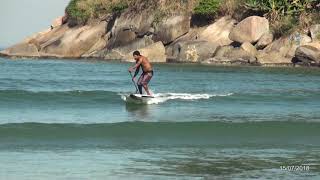 Praia de Itararé  São Vicente  SP  150718 [upl. by Anaert]