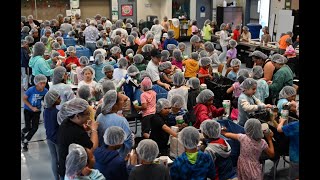 Brookvale Elementary Packs 19k meals to support families affected by hurricane Helene [upl. by Byrann]