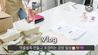 레진공방 Vlog 공방의 스테디셀러 탯줄블록 만들기🌝feat피지낭종 제거 [upl. by Neros623]