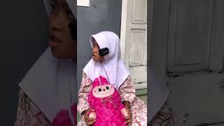 BONEKA LABUBU DI SURUH PAKAI KERUDUNG SAMA TIAN😅🤣🙈 trending comedy humor lucu funny shorts [upl. by Subocaj]